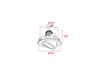 Artecta - palma-led ww - down light - plafondlampen (6x) - afbeelding 4 van  7