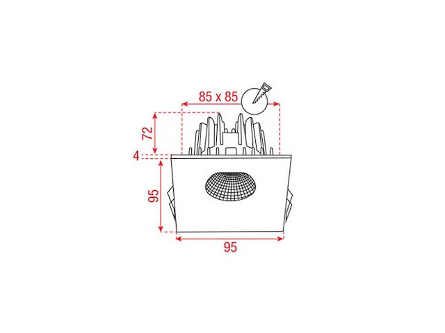 Artecta - unna-85sq ww - spot plafondlamp (36x) - afbeelding 3 van  5