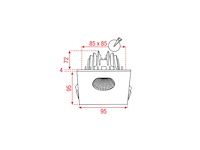 Artecta - unna-85sq ww - spot plafondlamp (36x) - afbeelding 3 van  5