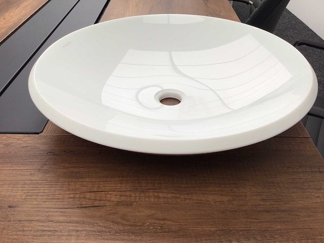 Artelinea waskom glans wit 50x11 cm - afbeelding 3 van  5