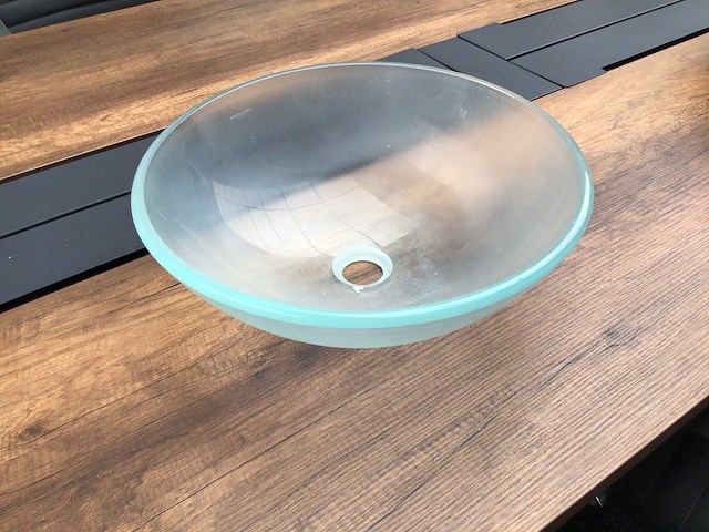 Artelinea waskom helder glas 42x15 cm - afbeelding 3 van  3