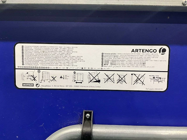 Artengo ft 730 indoor tafeltennis tafel - afbeelding 3 van  3