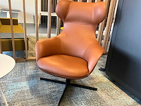 Artiga draaibare lederen fauteuil - afbeelding 2 van  7