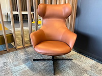 Artiga draaibare lederen fauteuil - afbeelding 3 van  7