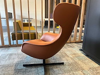 Artiga draaibare lederen fauteuil - afbeelding 4 van  7