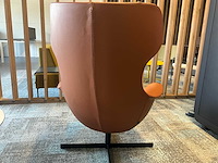 Artiga draaibare lederen fauteuil - afbeelding 6 van  7