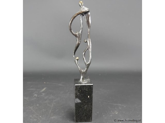 Artihove bronzen sculptuur op marmeren basement - afbeelding 3 van  5