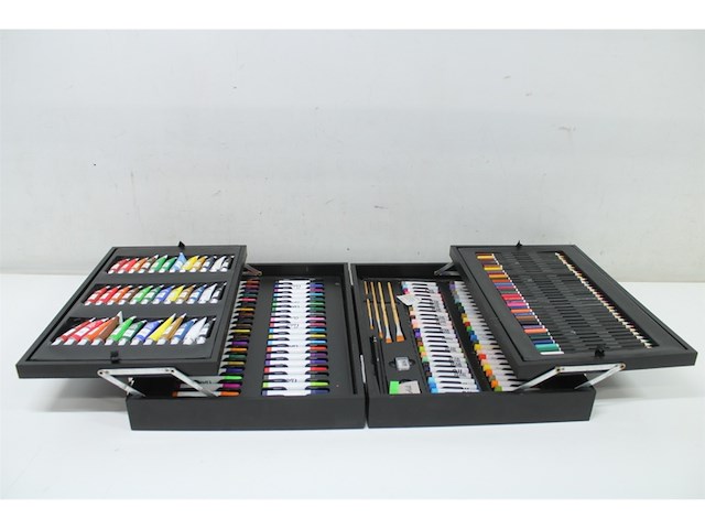 Artist schilder en tekenset houten kist - afbeelding 4 van  5