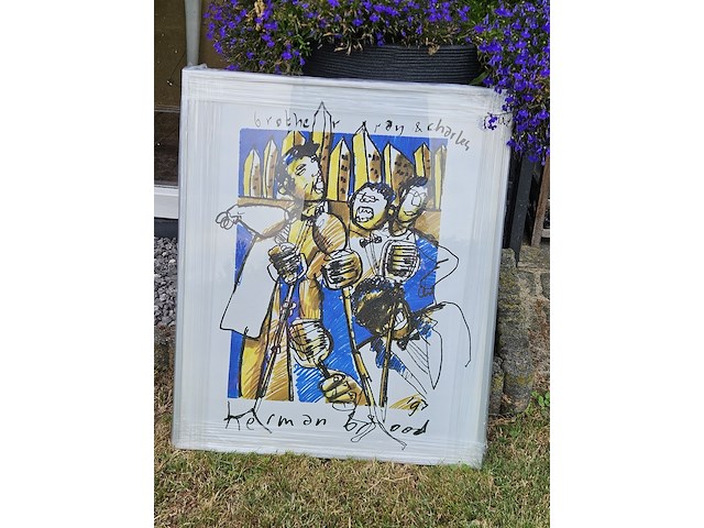 Artprint, herman brood, brother ray & charles, 1993 - afbeelding 1 van  2