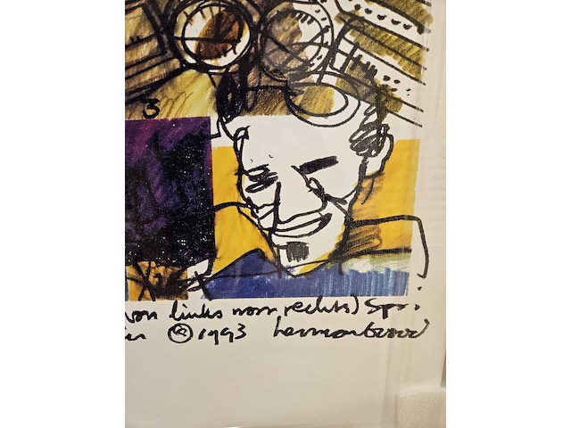 Artprint, herman brood, "bruce springsteen", 1993 - afbeelding 4 van  5