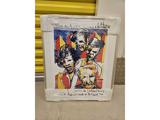 Artprint, herman brood, "elvis jerry lee killer", 1993 - afbeelding 1 van  5