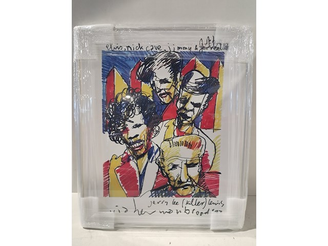 Artprint, herman brood, "elvis jerry lee killer", 1993 - afbeelding 4 van  5