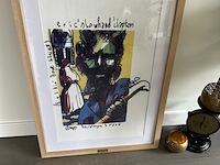 Artprint herman brood "eric clapton" slowhand , 1993