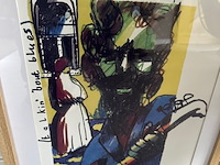 Artprint herman brood "eric clapton" slowhand , 1993 - afbeelding 2 van  3