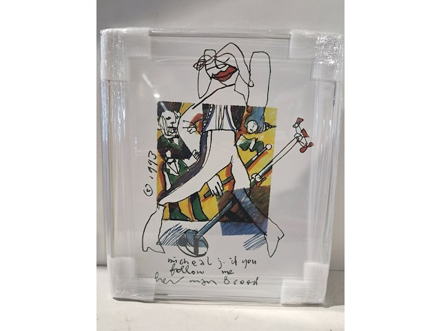 Artprint, herman brood, "michael jackson", 1993 - afbeelding 1 van  5