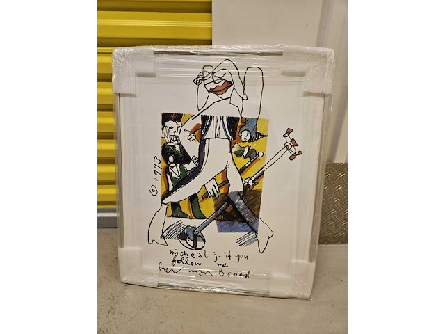 Artprint, herman brood, "michael jackson", 1993 - afbeelding 3 van  5