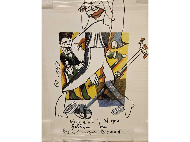 Artprint, herman brood, "michael jackson", 1993 - afbeelding 4 van  5