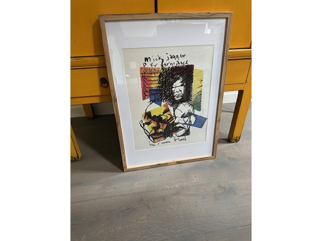 Artprint herman brood "mick jagger" rolling stones , 1993, 1993 - afbeelding 1 van  3