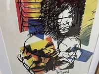 Artprint herman brood "mick jagger" rolling stones , 1993, 1993 - afbeelding 2 van  3