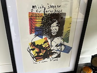 Artprint herman brood "mick jagger" rolling stones, 1993