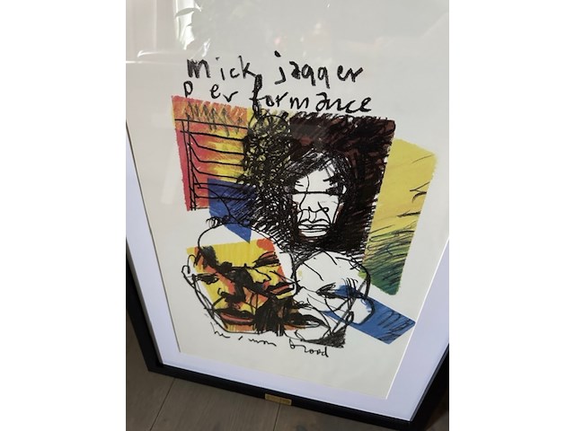 Artprint herman brood "mick jagger" rolling stones, 1993 - afbeelding 2 van  3