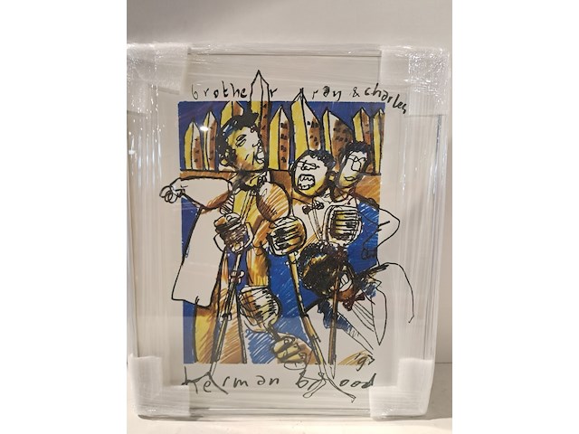 Artprint, herman brood, "ray & charles", 1993 - afbeelding 1 van  5
