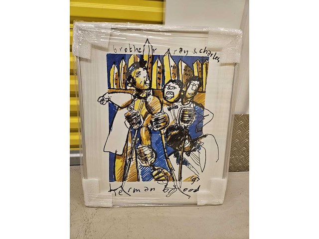 Artprint, herman brood, "ray & charles", 1993 - afbeelding 3 van  5
