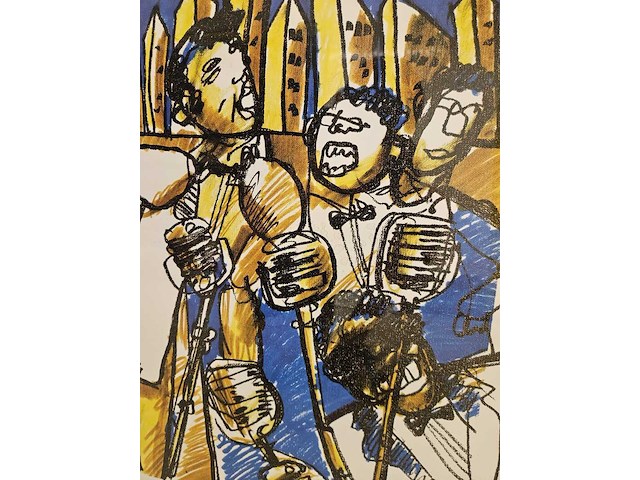 Artprint, herman brood, "ray & charles", 1993 - afbeelding 4 van  5
