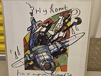 Artprint, herman brood, "sinterklaas hij komt", 1993 - afbeelding 3 van  5