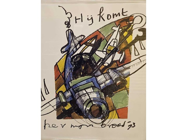 Artprint, herman brood, "sinterklaas hij komt", 1993 - afbeelding 4 van  5