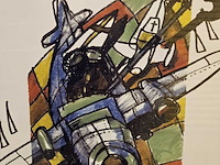 Artprint, herman brood, "sinterklaas hij komt", 1993 - afbeelding 4 van  5