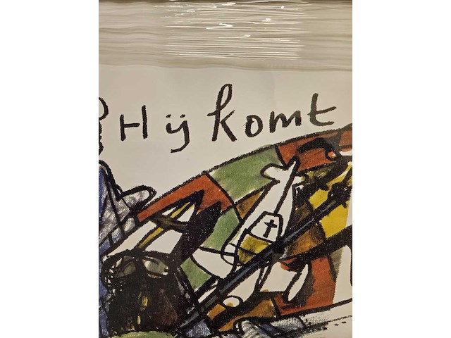 Artprint, herman brood, "sinterklaas hij komt", 1993 - afbeelding 5 van  5