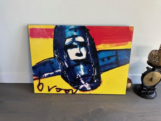 Artprint herman brood "vliegtuig " - afbeelding 1 van  3