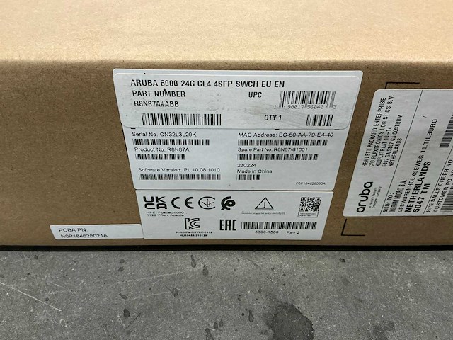 Aruba 6000 24g cl4 4sfp swch eu en - afbeelding 2 van  2