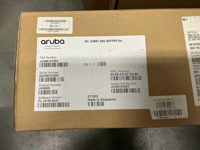Aruba 6300f 24g 4sfp56 switch - afbeelding 3 van  3