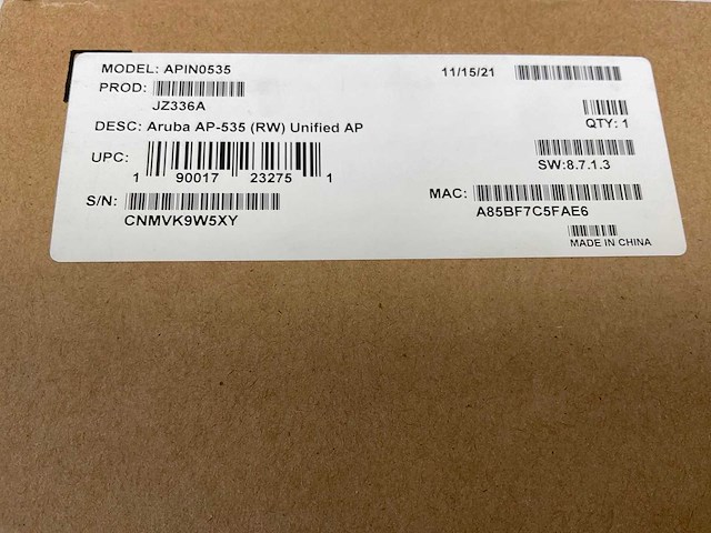 Aruba (apin03535) wi-fi 6, 2,4 + 5ghz, unified access point (new) - afbeelding 6 van  6