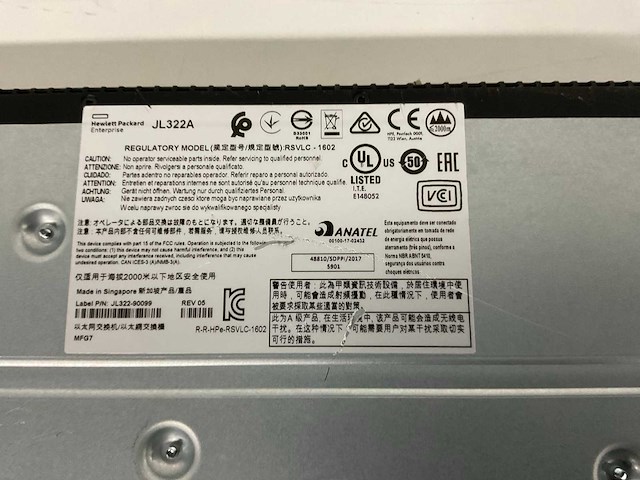 Aruba by hp rsvlc-1602 jl322a switch - afbeelding 7 van  7