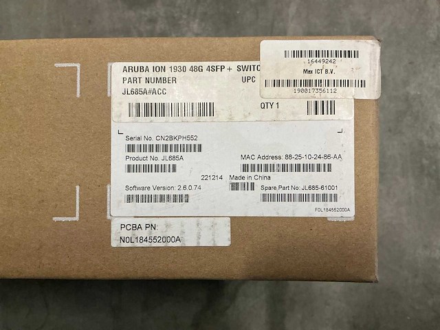 Aruba ion 1930 48g 4sfp+ switch - afbeelding 3 van  3