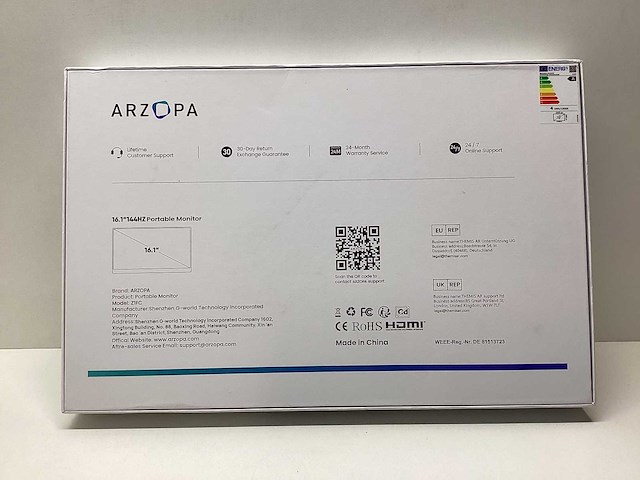 Arzopa - z1fc - draagbare portable monitor - afbeelding 3 van  3