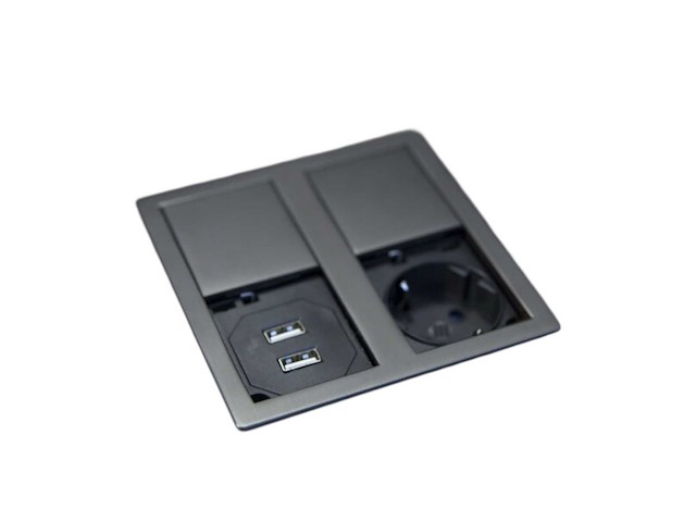 Asa versahit dual inbouw stopcontact en usb - afbeelding 1 van  3