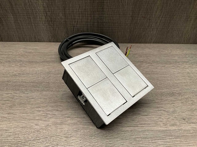Asa versahit dual inbouw stopcontact rvs - afbeelding 2 van  2