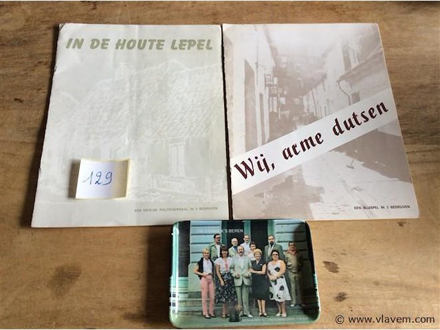 Asbak + brochures romain deconinck - afbeelding 1 van  2