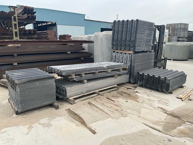 Asbestvrije golfplaat zwart circa 420m2 - afbeelding 2 van  7