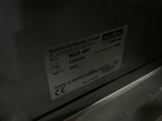 Ascobloc - meb 440 - bakplaat - afbeelding 9 van  9