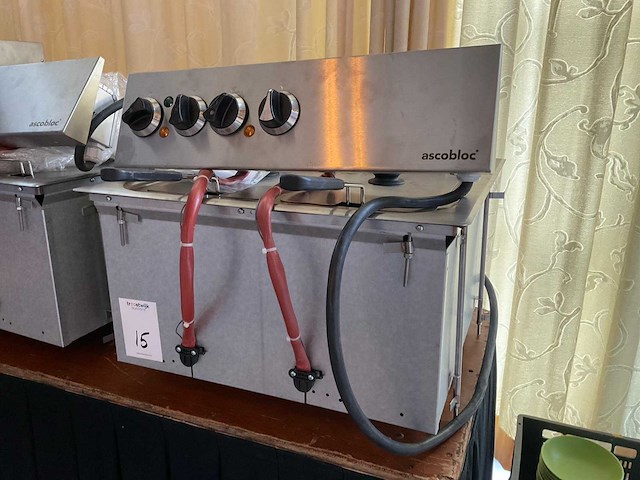 Ascobloc ief 224 integralline dubbele elektrische friteuse - afbeelding 1 van  6