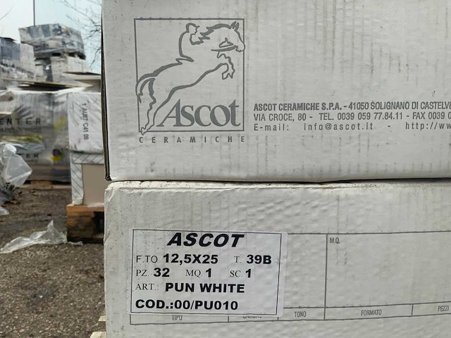 Ascot bitech ceramica porcellanata - 25x12,5cm - 8m2 - partij wandtegels - afbeelding 2 van  2