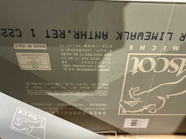 Ascot limewalk antracite 45x90 vloertegel 14m² - afbeelding 4 van  6