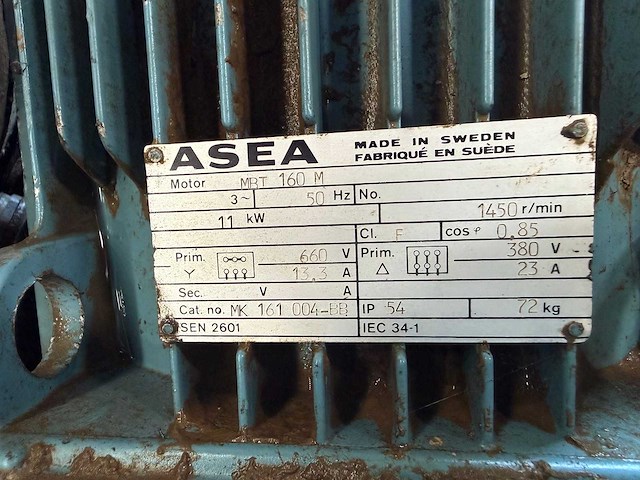 Asea - zware iec elektromotor / aandrijfmotor - afbeelding 7 van  17