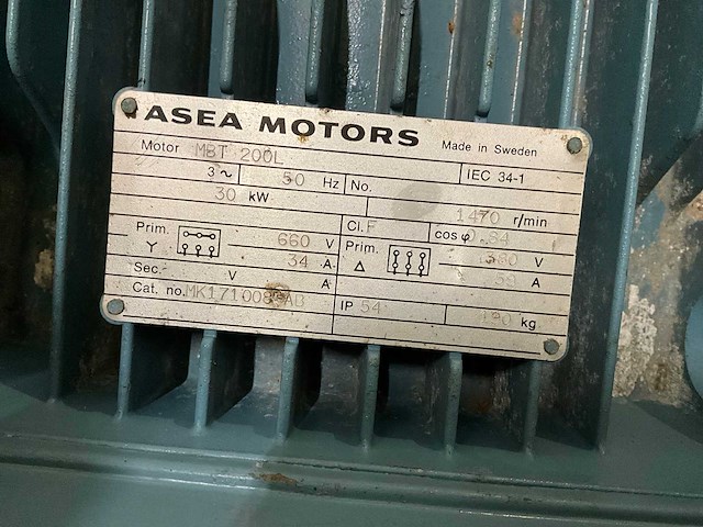 Asea mbt200l elektromotor - afbeelding 4 van  5