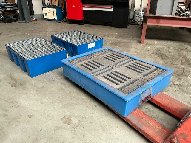 Asecos pe-systems 60 chemicaliën lekbak (3x) - afbeelding 1 van  5